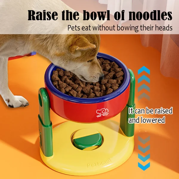 Adjustable Plastic Pet Bowl