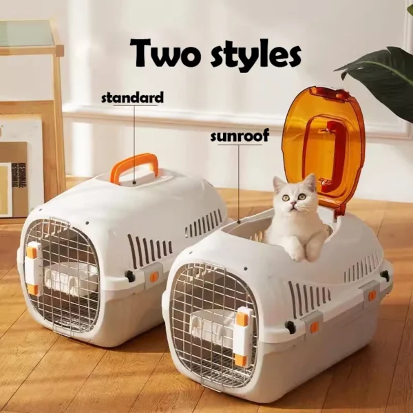 Large Portable Pet Carrier with Sunroof