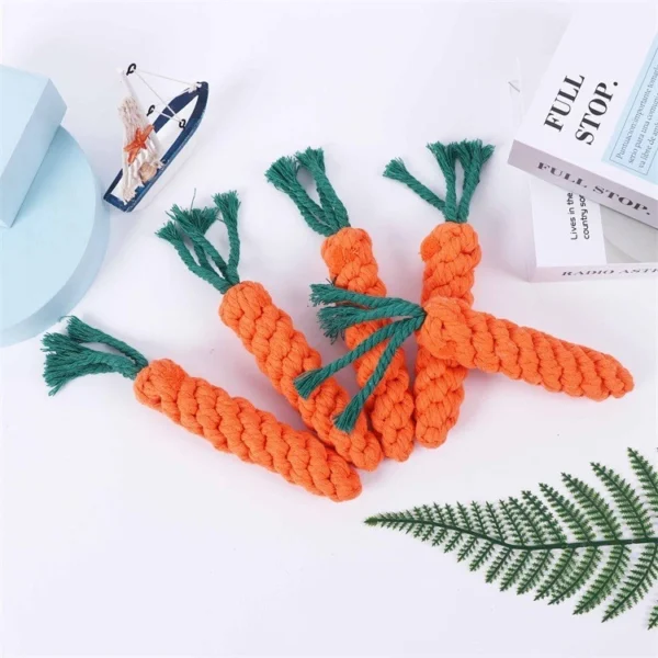 Bite Resistant Knots Carrot Cotton Cords
