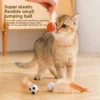 Set of 3 Cat Bouncy Ball with Feathers