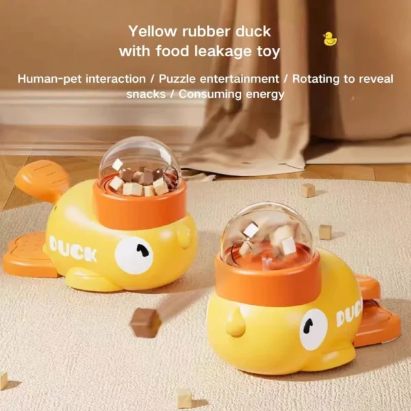 Duck Design Pet Automatic Feeder Toys
