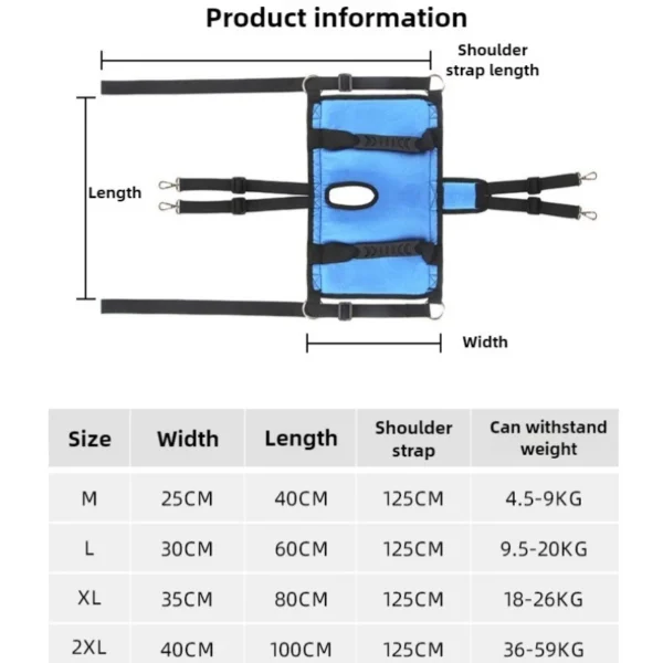 Adjustable Dog Recovery Harness with Leash