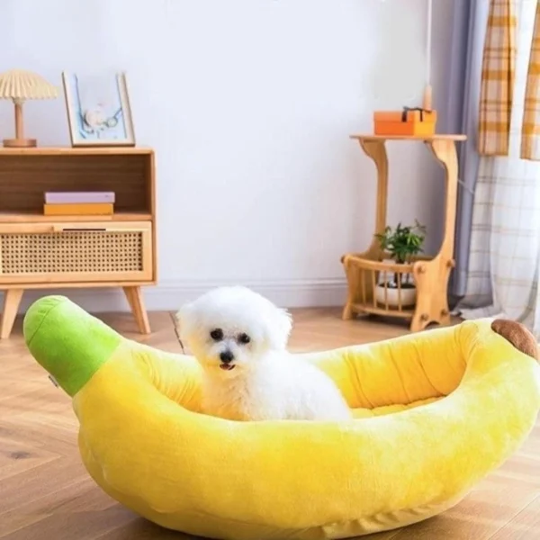 Banana Shape Washable Puppy Bed